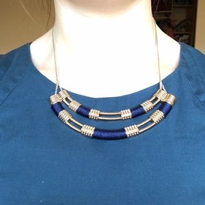 🎉🎉Blue/Gold Statement Necklace